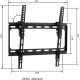 Osio OSM-74 Βάση τηλεόρασης 26″ – 47″ VESA 400 x 400