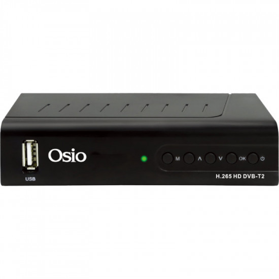 Osio OST-3540D DVB-T/T2 Full HD H.265 MPEG-4 Ψηφιακός δέκτης με USB