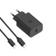 Motorola SJMC502 Μαύρος ταχυφορτιστής με 2xUSB Τype-C και Τype-A με USB-PD και καλώδιο 1μ. Type-C σε Type-C-50W