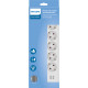 Philips SPN3052W/GRS Πολύπριζο 5 θέσεων με 2 USB Type-A 2.4 A