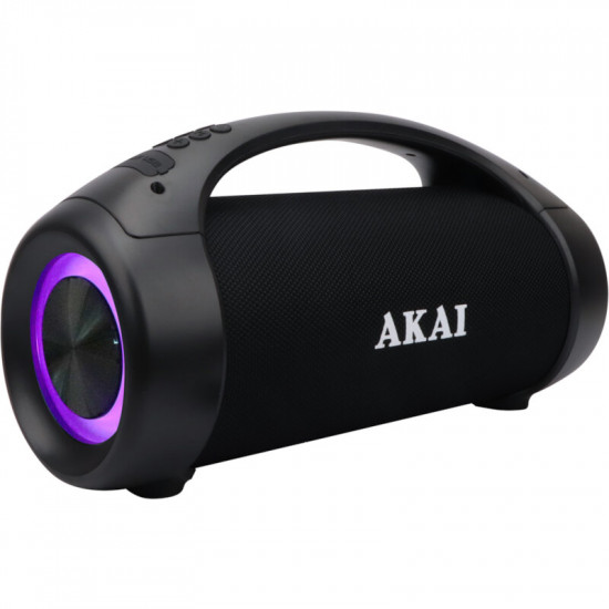 Akai ABTS-55 Αδιάβροχο φορητό ηχείο Bluetooth με TWS, USB, LED, Aux-In και hands free – 50W