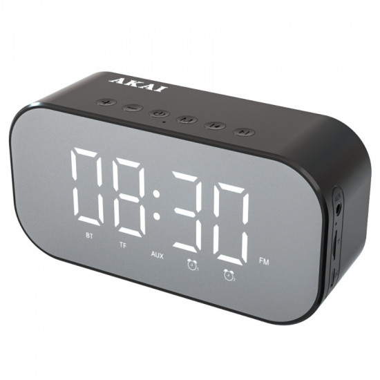 Akai ABTS-C5 Ξυπνητήρι και ηχείο Bluetooth με Aux-In, micro SD και FM – 3W