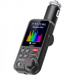 Akai FMT-93BT FM transmitter με Hands Free, QC φορτιστή αυτοκινήτου, Bluetooth, Aux-Out, micro SD, και 2 USB