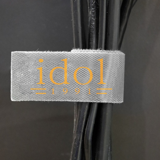 IDOL 1991 Μαύρη Velcro αυτοκόλλητη ταινία (8323973) για οργάνωση καλωδίων 25×1.2mm μήκους 10m