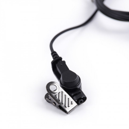Osio NT-8890 Αδιάβροχο ακουστικό για Walkie Talkie Motorola TLKR με βύσμα για σύνδεση με δεύτερο, PTT και διάφανο σπιράλ σιλικόνης