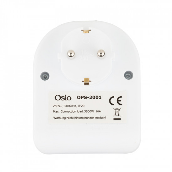 Osio OPS-2001 Λευκό Μονόπριζο με προστασία 3500W