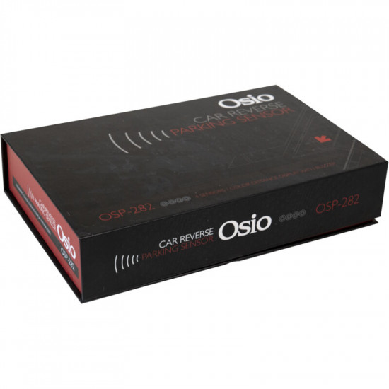 Osio OSP-282 Λευκό Αισθητήρες παρκαρίσματος με 4 αισθητήρες 18 mm, οθόνη και buzzer