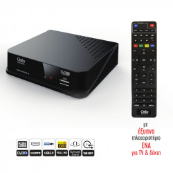Osio OST-2670D DVB-T/T2 Full HD H.265 MPEG-4 Ψηφιακός δέκτης με USB και μεγάλο χειριστήριο για TV & δέκτη