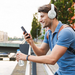 Motorola PULSE 120 Λευκό Over ear ακουστικά Hands Free