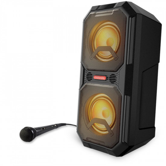 Motorola Sonic Maxx 820 Φορητό αδιάβροχο Bluetooth 5.0 karaoke party speaker με LED, TWS για σύνδεση με δεύτερο, μικρόφωνο – 80W RMS