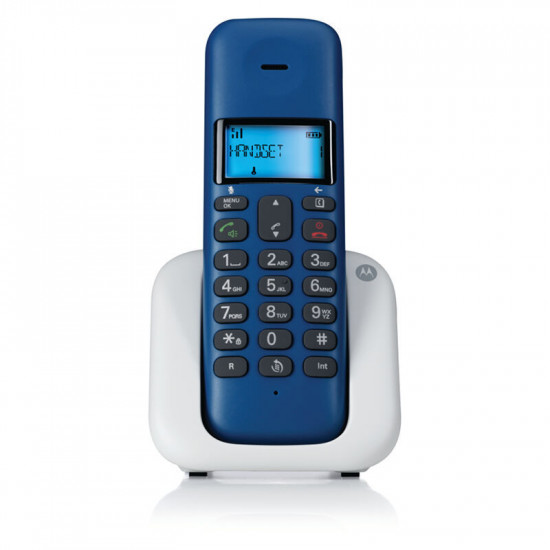 Motorola T301 Royal Blue  (Ελληνικό Μενού) Ασύρματο τηλέφωνο με ανοιχτή ακρόαση