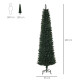 HOMCM Ψηλό Τεχνητό Χριστουγεννιάτικο Δέντρο με Πτυσσόμενη Βάση 380 PVC και Μεταλλικά Κλαδιά 180cm, Πράσινο
