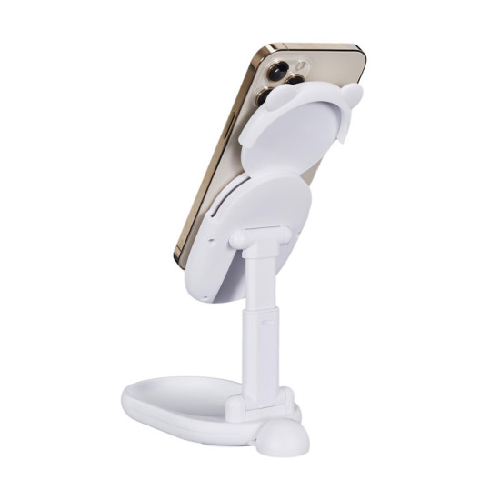 Αναδιπλούμενη Βάση για Smartphone με Καθρέπτη 16 x 8.5 x 3 cm Χρώματος Λευκό The Concept Factory HT2184