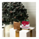 Αναδιπλούμενο Χάρτινο Χριστουγεννιάτικο Κουτί Δώρου 13 x 13 x 13 cm Χρώματος Καφέ Party Time DI9066