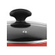 Αντικολλητική Κατσαρόλα με Γυάλινο Καπάκι 5 Lt 24 cm Χρώματος Κόκκινο Fagor Maxima 81PXFGOMR24