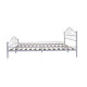 Διπλό Μεταλλικό Κρεβάτι 140 x 200 cm Χρώματος Λευκό Hoppline HOP1000898-2