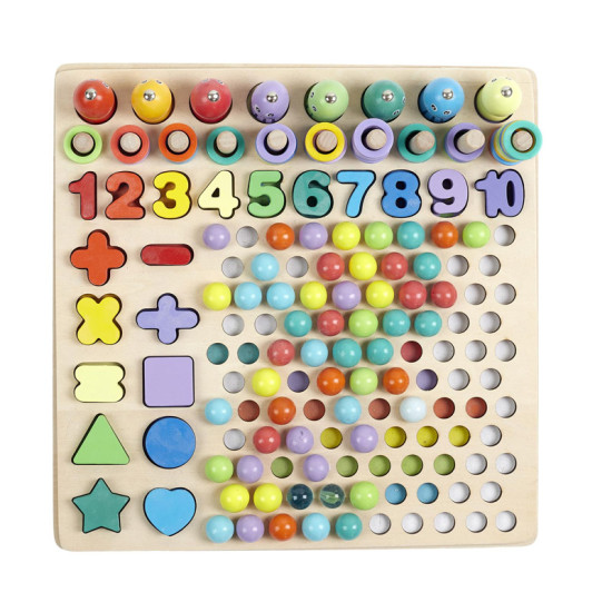 Εκπαιδευτικό Ξύλινο Παιχνίδι Montessori Αριθμοί 13 σε 1 Jeux 2 Momes EA10284