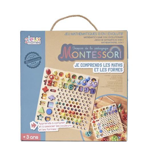 Εκπαιδευτικό Ξύλινο Παιχνίδι Montessori Αριθμοί 13 σε 1 Jeux 2 Momes EA10284