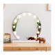 Επιτραπέζιος Στρογγυλός Καθρέπτης Μακιγιάζ με LED Φωτισμό 50 x 10 x 47.5 cm Hoppline HOP1001307