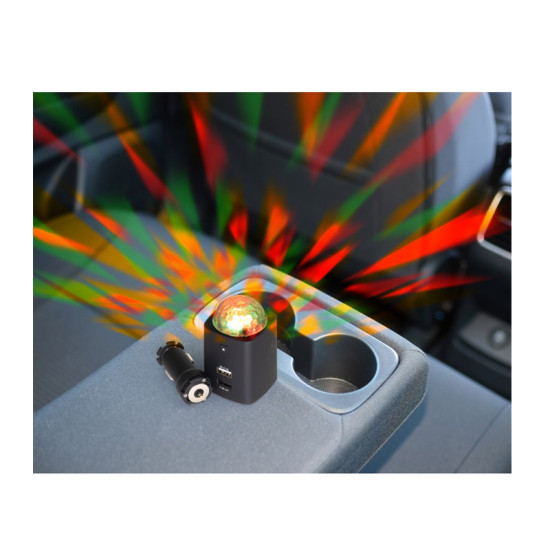 Φορτιστής Αυτοκινήτου USB-C με LED Disco Φωτισμό Technaxx TX-159