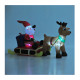 Φουσκωτός Άγιος Βασίλης με Έλκηθρο και LED Φωτισμό 152 x 72 x 122 cm HOMCOM 844-045