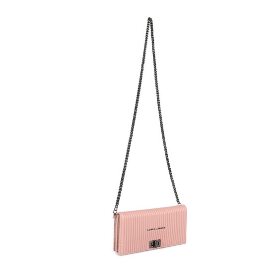 Γυναικεία Τσάντα Ώμου με Αλυσίδα Χρώματος Ροζ Laura Ashley Duthie Stick 651LAS1750
