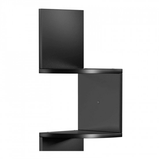Γωνιακή Ξύλινη Ραφιέρα με 5 Ράφια 20 x 20 x 127.5 cm Χρώματος Μαύρο VASAGLE LBC072B01