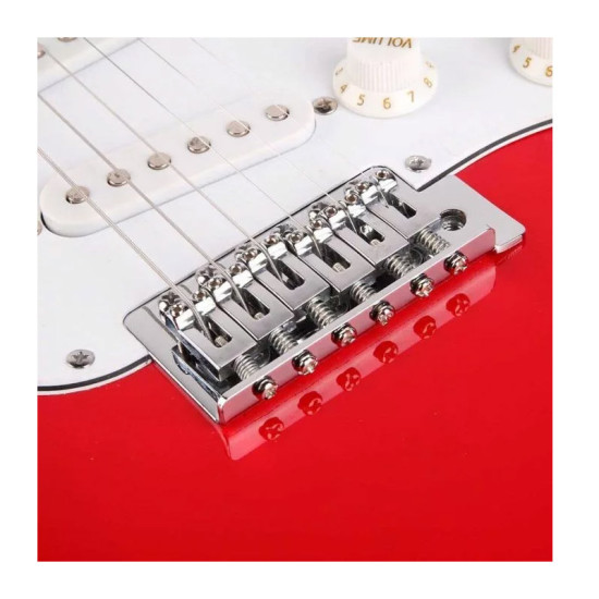 Ηλεκτρική Κιθάρα με Ενισχυτή Χρώματος Κόκκινο Hoppline HOP1000983-1
