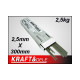 Ηλεκτρόδια Συγκόλλησης 2.5 x 300 mm 2.5 Kg Kraft&Dele KD-1153