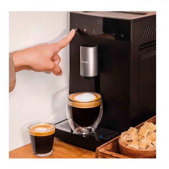 Υπεραυτόματη Καφετιέρα Espresso Cremmaet Compact 19 Bar με Μύλο Άλεσης Καφέ Cecotec CEC-01719