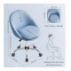 Καρέκλα Γραφείου 60 x 60 x 80-90 cm Χρώματος Μπλε Songmics OBG020Q01