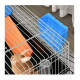 Μεταλλικό Κλουβί για Κατοικίδια με Αξεσουάρ Small 89 x 45 x 40 cm PawHut D51-154BK