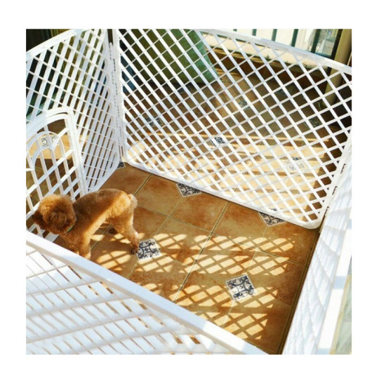 Πλαστικό Τετράγωνο Κλουβί - Πάρκο Εκπαίδευσης Σκύλου 90 x 90 x 60 cm Multistore 15104-1