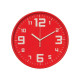 Πλαστικό Ρολόι Τοίχου 30.5 cm Χρώματος Κόκκινο Atmosphera 114555-Red