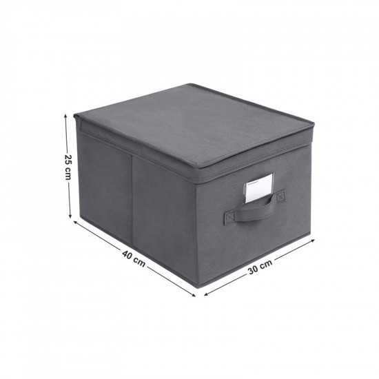 Σετ Πτυσσόμενα Υφασμάτινα Κουτιά Αποθήκευσης 30 x 40 x 25 cm 3 τμχ Songmics RFB03G