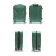 Σετ 3 Βαλίτσες Χρώματος Πράσινο Cheffinger CF-ABS03-GREEN