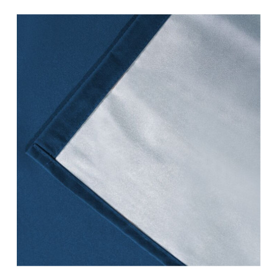 Σετ Κουρτίνες με Τρουκς και Θερμική Επένδυση 135 x 240 cm 2 τμχ Χρώματος Μπλε Idomya 30042375