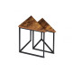 Σετ Μεταλλικά Τριγωνικά Βοηθητικά Τραπέζια Nesting 40 x 40 cm 2 τμχ Elize Idomya 30088514
