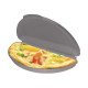 Σκεύος Παρασκευής Ομελέτας για Φούρνο Μικροκυμάτων 5 x 12.2 x 21.2 cm Χρώματος Γκρι Cook Concept KC2151-Grey