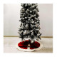 Στρογγυλή Γούνινη Χριστουγεννιάτικη Ποδιά Δέντρου 90 cm Bakaji 02814833
