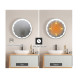 Στρογγυλός Καθρέπτης Μπάνιου με LED Φωτισμό 60 cm Costway BA7818DE