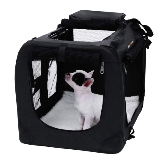 Τσάντα Μεταφοράς Σκύλου 60 x 40 x 40 cm Χρώματος Μαύρο Songmics PDC60H