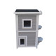 Ξύλινο Διώροφο Σπίτι Γάτας 51 x 61 x 81.5 cm Hoppline HOP1001370