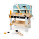 Ξύλινος Παιδικός Πάγκος Εργασίας με 32 Εργαλεία 45 x 28 x 49 cm Ecotoys 1176N-White
