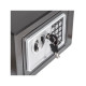 Χρηματοκιβώτιο Ασφαλείας με Ηλεκτρονική Κλειδαριά και Κλειδί 17 x 22.8 x 17 cm Χρώματος Σκούρο Γκρι Hoppline HOP1000730-2