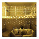 Χριστουγεννιάτικη Κουρτίνα 185 x 85 cm με 128 Λαμπάκια LED Θερμό Λευκό και 7 Προγράμματα Εναλλαγών Φωτισμού 31V Hoppline HOP1000988-2