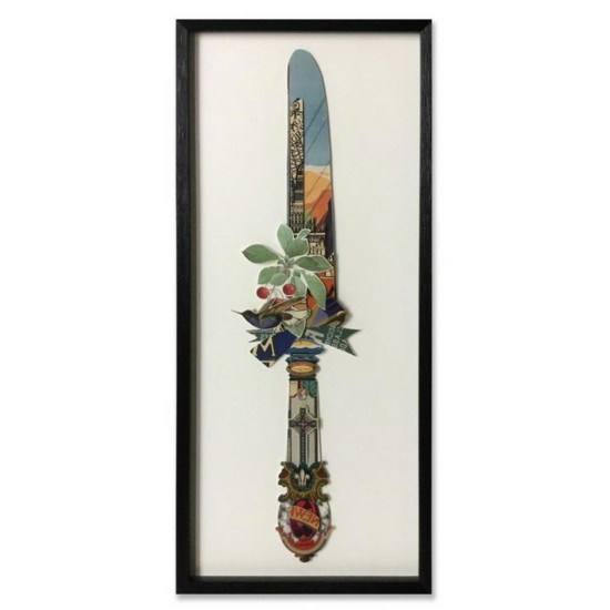 Supergreens Πίνακας Κολάζ “Knife” 40x90 εκ.
