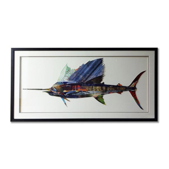 Supergreens Πίνακας Κολάζ “Swordfish” 130x65 εκ.