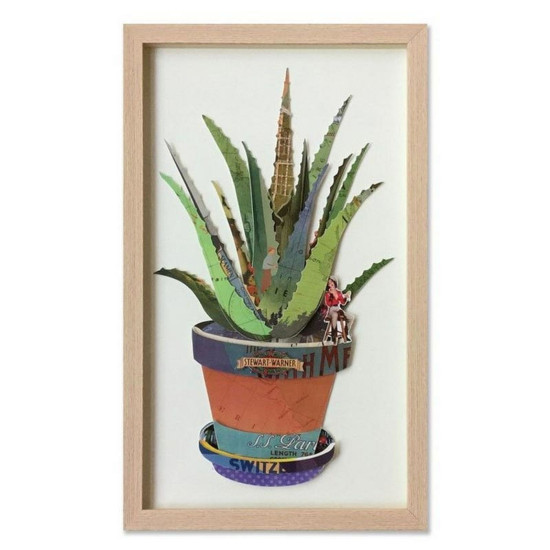 Supergreens Πίνακας Κολάζ “Aloe” 30x50 εκ.
