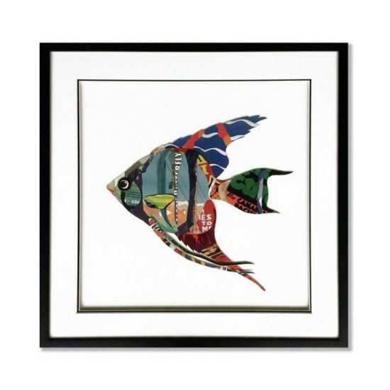 Supergreens Πίνακας Κολάζ “Angel Fish” 60x60 εκ.